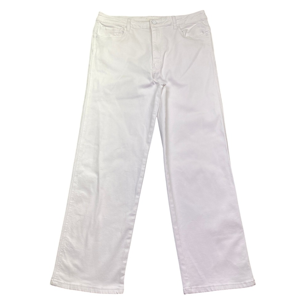 Kut‎ from the Kloth Melissa High Rise Straight Leg Jeans White Womens Size 12
